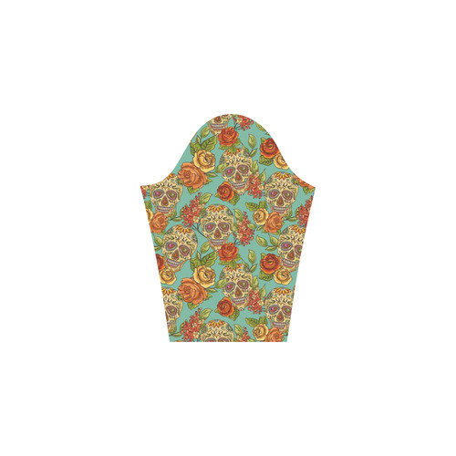 sugar skull pattern 3/4 Sleeve Sundress (D23)