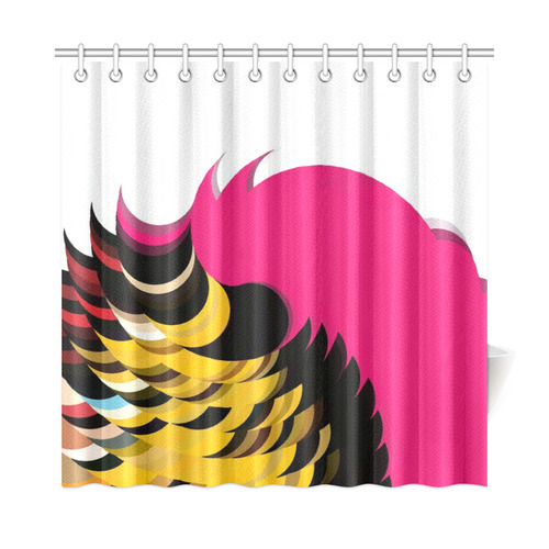 Pink Pattern by Artdream Shower Curtain 72"x72"