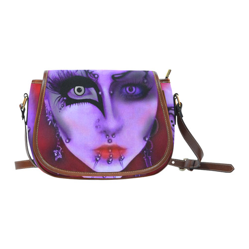 goth girl Saddle Bag/Large (Model 1649)