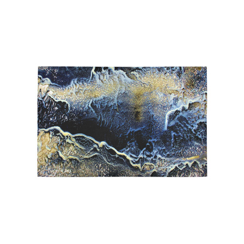 Space Universe Marbling Area Rug 5'x3'3''