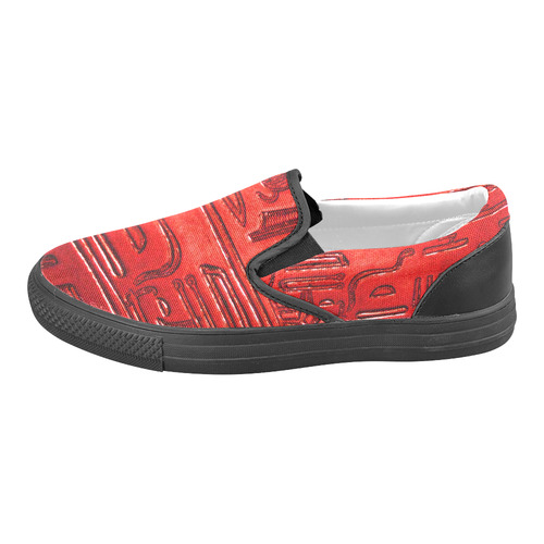 Hieroglyphs20161224_by_JAMColors Slip-on Canvas Shoes for Men/Large Size (Model 019)