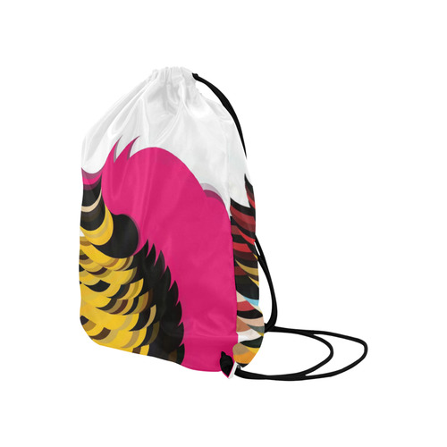 Pink Pattern by Artdream Large Drawstring Bag Model 1604 (Twin Sides)  16.5"(W) * 19.3"(H)