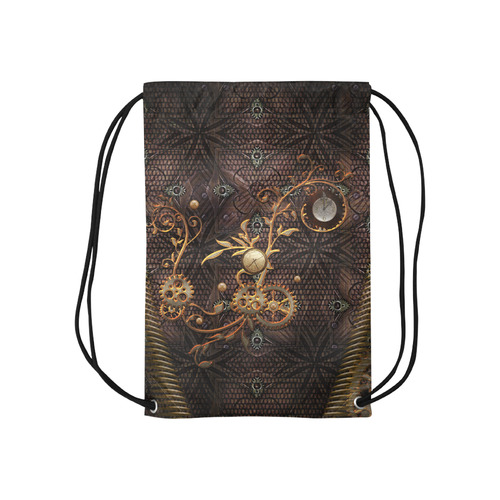 Steampunk, gallant design Small Drawstring Bag Model 1604 (Twin Sides) 11"(W) * 17.7"(H)