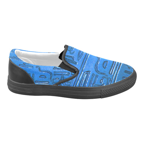 Hieroglyphs20161212_by_JAMColors Slip-on Canvas Shoes for Men/Large Size (Model 019)