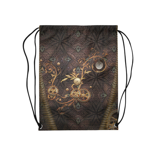 Steampunk, gallant design Medium Drawstring Bag Model 1604 (Twin Sides) 13.8"(W) * 18.1"(H)