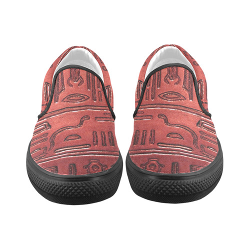 Hieroglyphs20161225_by_JAMColors Slip-on Canvas Shoes for Men/Large Size (Model 019)