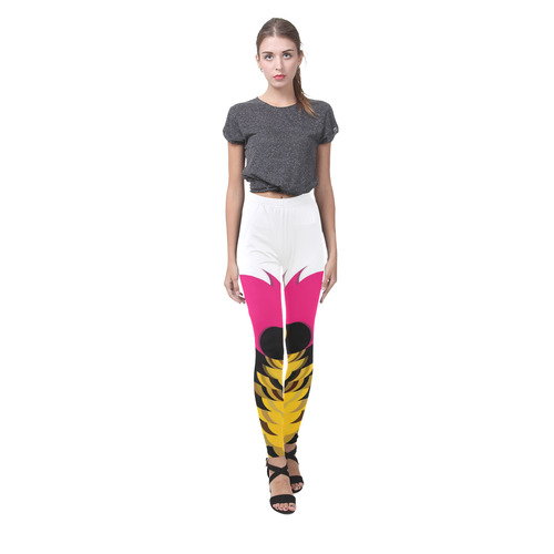 Pink Pattern by Artdream Cassandra Women's Leggings (Model L01)