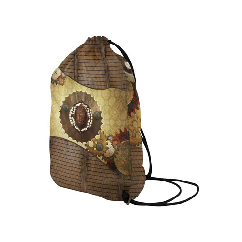 Steampunk, the noble design Medium Drawstring Bag Model 1604 (Twin Sides) 13.8"(W) * 18.1"(H)