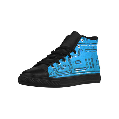 Hieroglyphs20161213_by_JAMColors Aquila High Top Microfiber Leather Men's Shoes (Model 032)