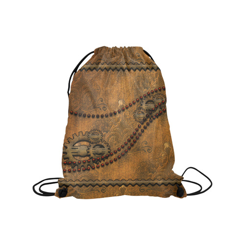 Noble steampunk Medium Drawstring Bag Model 1604 (Twin Sides) 13.8"(W) * 18.1"(H)