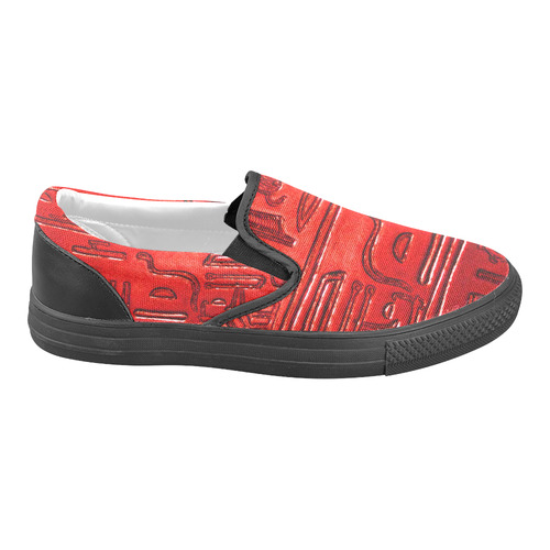 Hieroglyphs20161224_by_JAMColors Slip-on Canvas Shoes for Men/Large Size (Model 019)