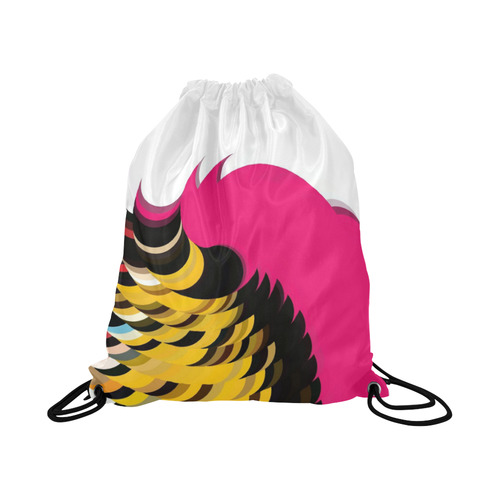 Pink Pattern by Artdream Large Drawstring Bag Model 1604 (Twin Sides)  16.5"(W) * 19.3"(H)