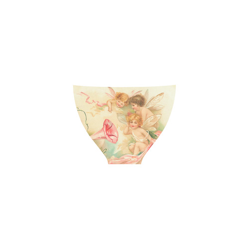 Vintage valentine cupid angel hear love songs Custom Bikini Swimsuit (Model S01)