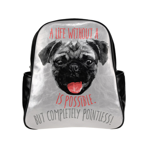 A life without a PUG / carlin is possible but … Multi-Pockets Backpack (Model 1636)