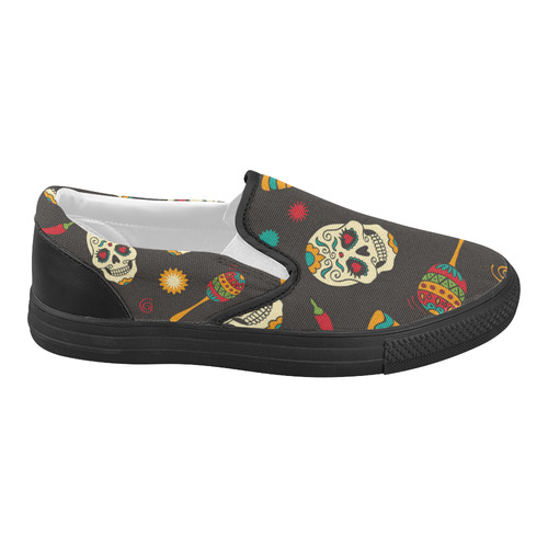 Slash's Arcade Rocker Women's Slip-on Canvas Shoes (Model 019)