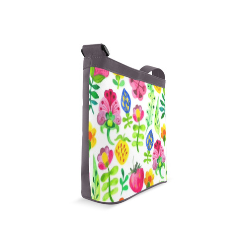 Strawberries Flowers Cute Floral Pattern Crossbody Bags (Model 1613)