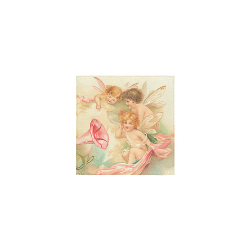 Vintage valentine cupid angel hear love songs Square Towel 13“x13”