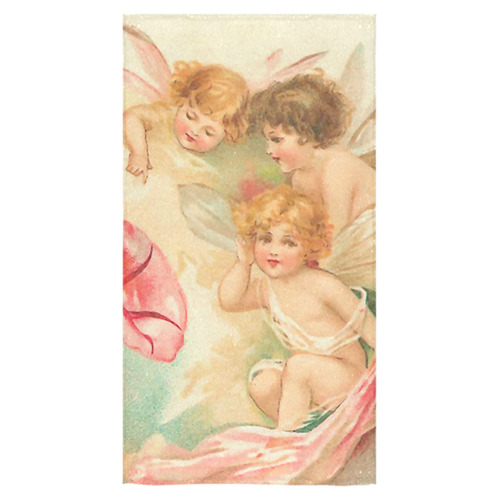 Vintage valentine cupid angel hear love songs Bath Towel 30"x56"