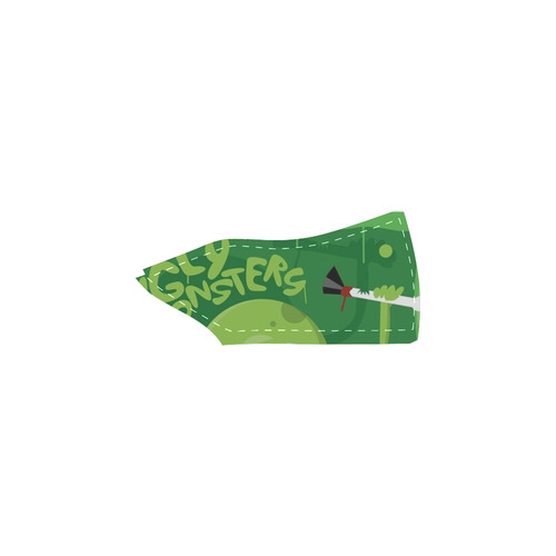 the Green Monster Women's Slip-on Canvas Shoes (Model 019)