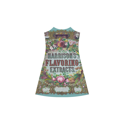 Harrison Flavoring Extracts Vintage Floral Fruit Alcestis Slip Dress (Model D05)