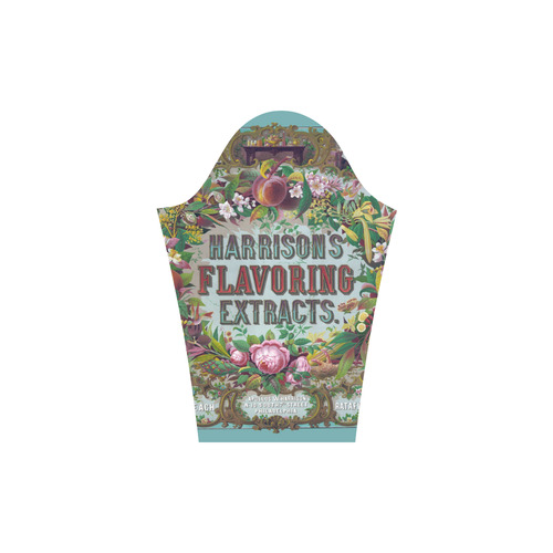 Harrison Flavoring Extracts Vintage Floral Fruit Round Collar Dress (D22)