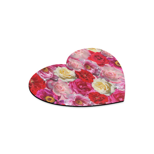 Bed Of Roses Heart-shaped Mousepad