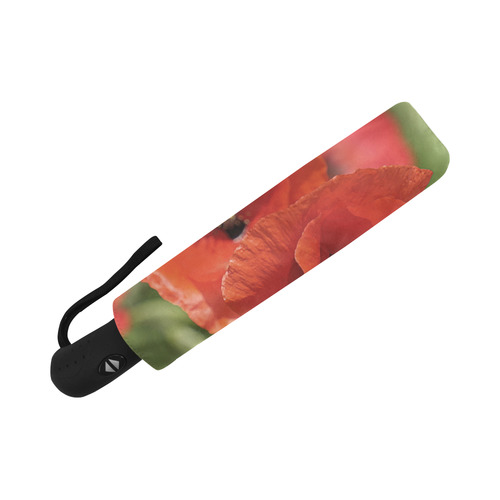 Beautiful Red Poppies Floral Art Auto-Foldable Umbrella (Model U04)