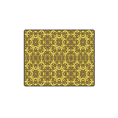 Golden Metallics Lights Kaleidoscope Mandala 4 Blanket 40"x50"