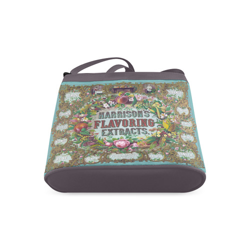 Harrison Flavoring Extracts Vintage Floral Fruit Crossbody Bags (Model 1613)