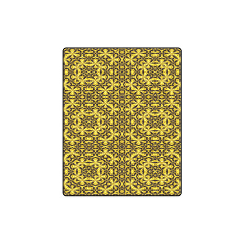 Golden Metallics Lights Kaleidoscope Mandala 4 Blanket 40"x50"