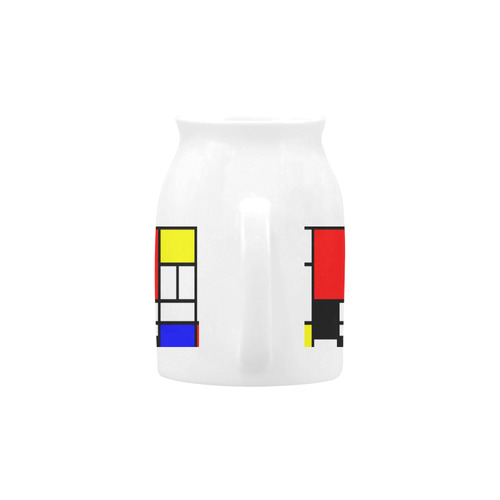 Mosaic DE STIJL Style black yellow red blue Milk Cup (Small) 300ml