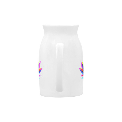 Wild Hemp Leaves - neon colored Milk Cup (Large) 450ml