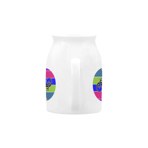 Modern Geometric Mosaic Contrast Gecko Milk Cup (Small) 300ml