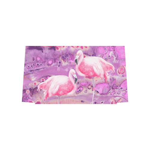 Flamingos Batik Paint Background Pink Violet Euramerican Tote Bag/Large (Model 1656)