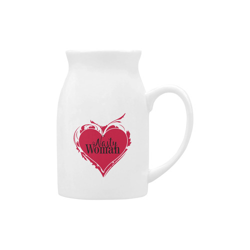 NASTY WOMAN ART HEART for powerwomen Milk Cup (Large) 450ml