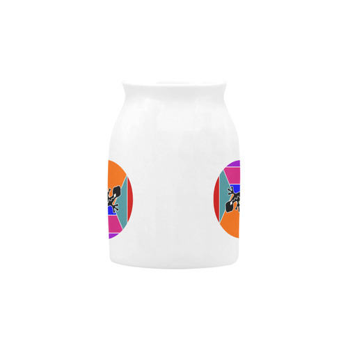 Modern Geometric Mosaic Contrast Gecko Milk Cup (Small) 300ml