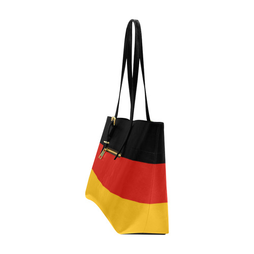 German Flag Colored Stripes Euramerican Tote Bag/Large (Model 1656)