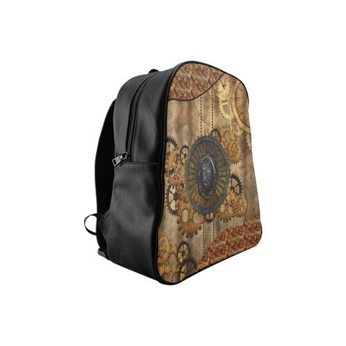 Steampunk, elegant, noble design School Backpack (Model 1601)(Small)