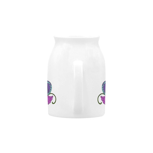 Día De Los Muertos Skull Flowers Milk Cup (Small) 300ml