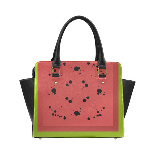 Abstract Watermelon Classic Shoulder Handbag (Model 1653)