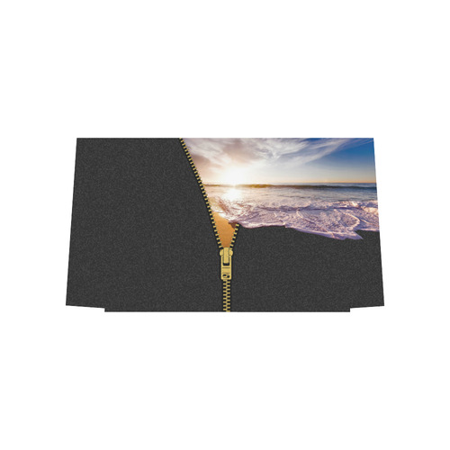 ZIPPER gold Sunset Beach Euramerican Tote Bag/Large (Model 1656)