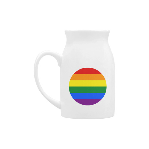 Gay Pride Rainbow Flag Stripes Milk Cup (Large) 450ml