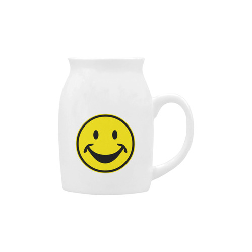 Funny yellow SMILEY for happy people Milk Cup (Small) 300ml
