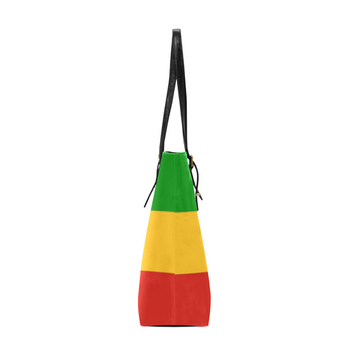 Rastafari Flag Colored Stripes Euramerican Tote Bag/Small (Model 1655)