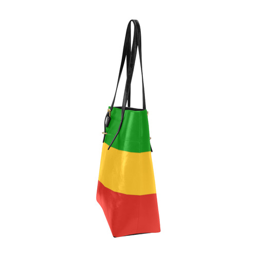 Rastafari Flag Colored Stripes Euramerican Tote Bag/Small (Model 1655)