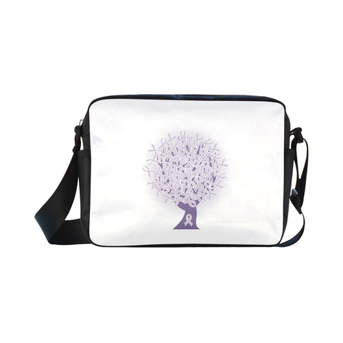 Tree Purple Classic Cross-body Nylon Bags (Model 1632)