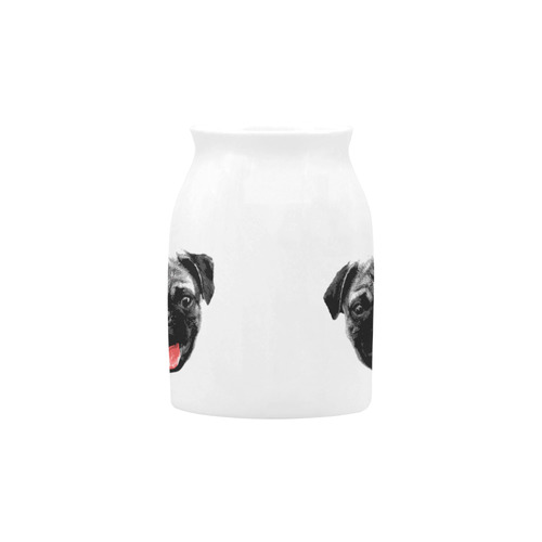 Cute PUG / carlin with red tongue Milk Cup (Small) 300ml