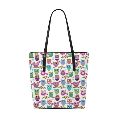 happy owls Euramerican Tote Bag/Small (Model 1655)