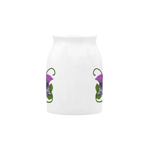 Día De Los Muertos Skull Flowers Milk Cup (Small) 300ml