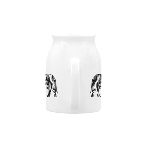 ZEBRAPHANT Elephant with Zebra Stripes black white Milk Cup (Small) 300ml